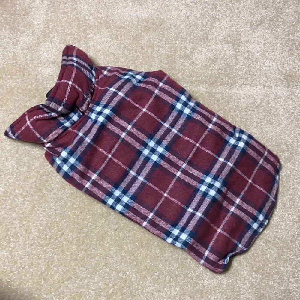Dog / Pet Plaid Coat with Velcro - Brand New